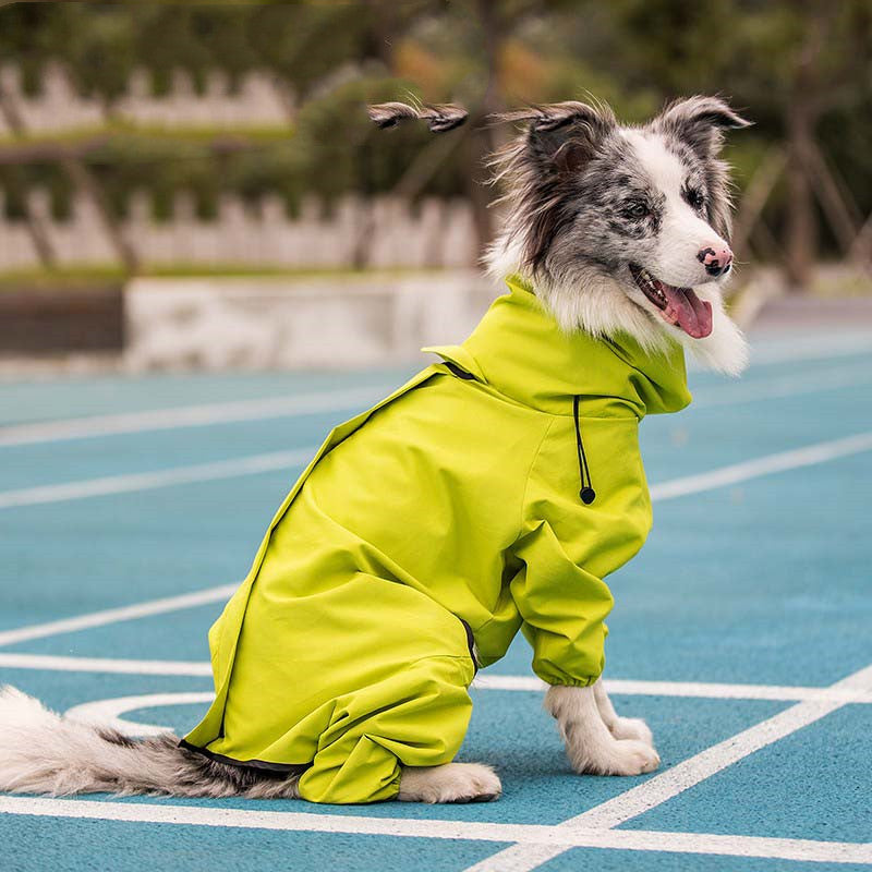 Raincoat Outdoor Waterproof Reflective Coat For Large Dogs And Pets