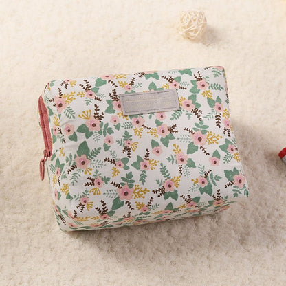 New Travel Wash Bag waterproof fashion cotton make-up package South Korea Mini cute cosmetics receipt wholesale