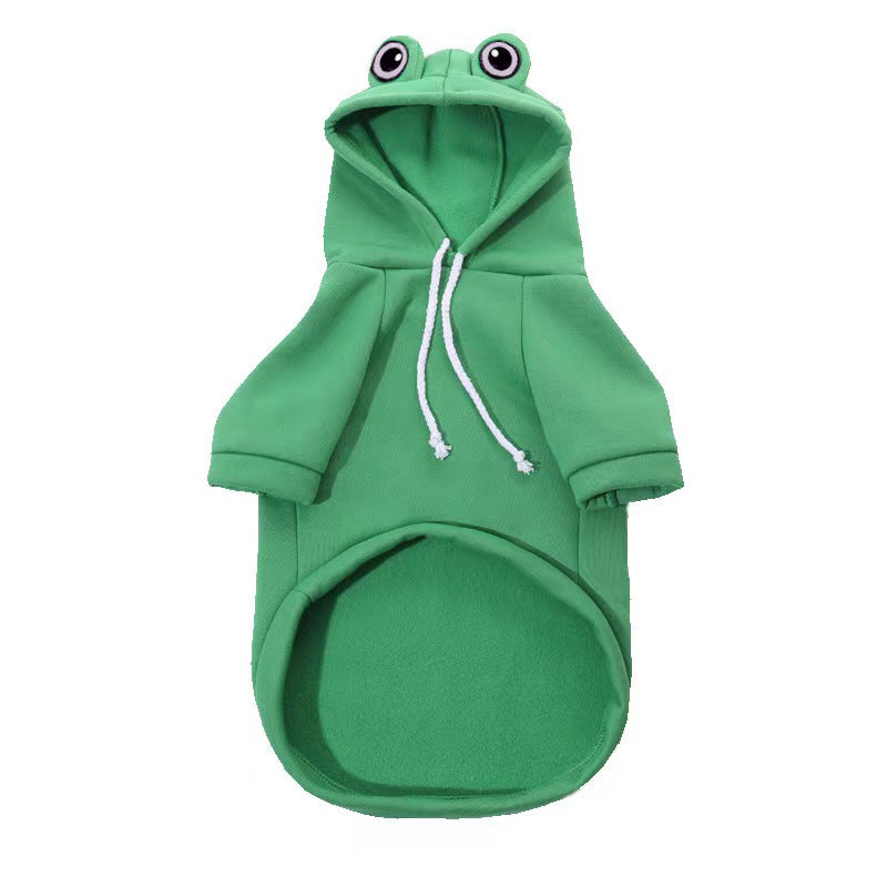 Frog Dog Small Medium Sweater Fleece Clothes Pet Products